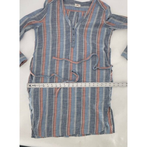 AG Adriano Goldschmied Striped Cotton Tir Waist Dress Size XS Preppy, FLAW - Picture 14 of 15